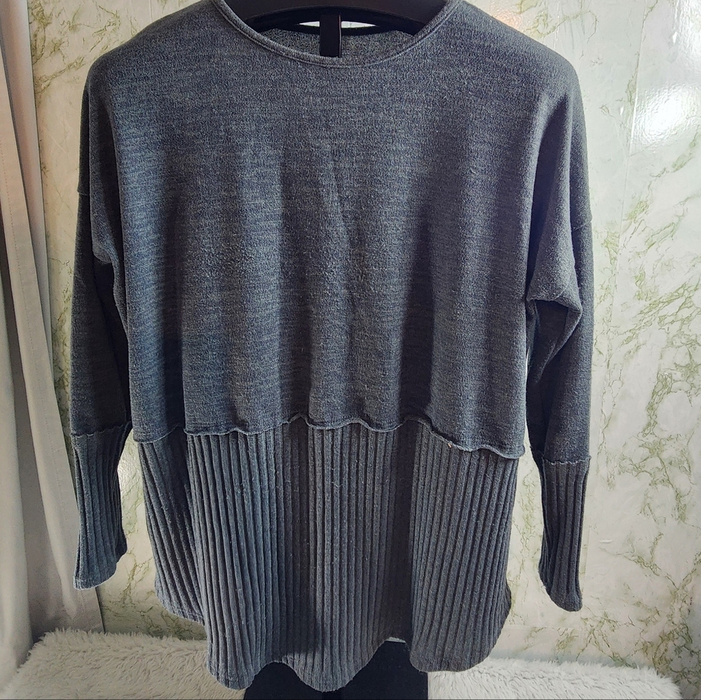 mts Gray Knit Top